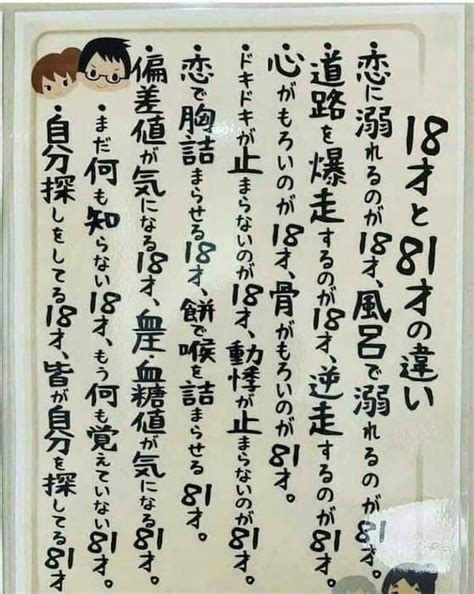 18歳と81歳の違い|18歳と81歳の違いを探る！世代の壁を越えた面白い発見